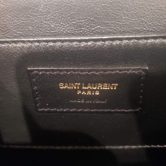 Saint Laurent YSL Medium Solferino Leather Satchel Shoulder Bag in Black - Picture 12 of 12